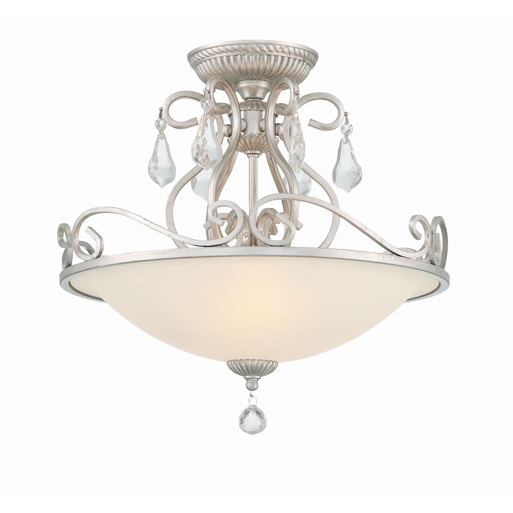Ashton 16 Inch 3 Light Semi Flush Mount