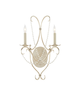 Crystal Lights Large 2 Light Wall Sconce