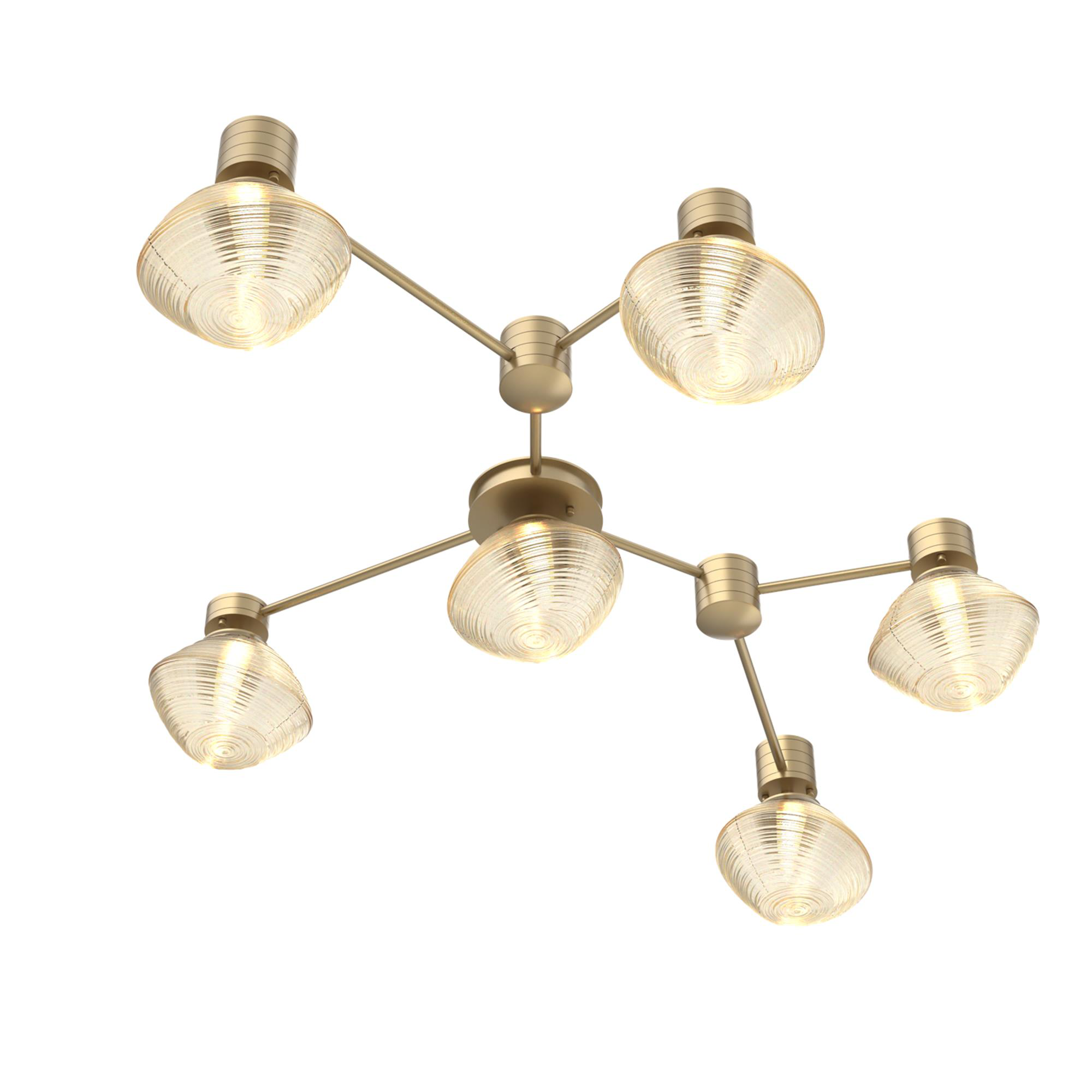 Levi Wilson Mesa 38 Inch 6 Light Semi Flush Mount