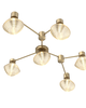 Levi Wilson Mesa 38 Inch 6 Light Semi Flush Mount
