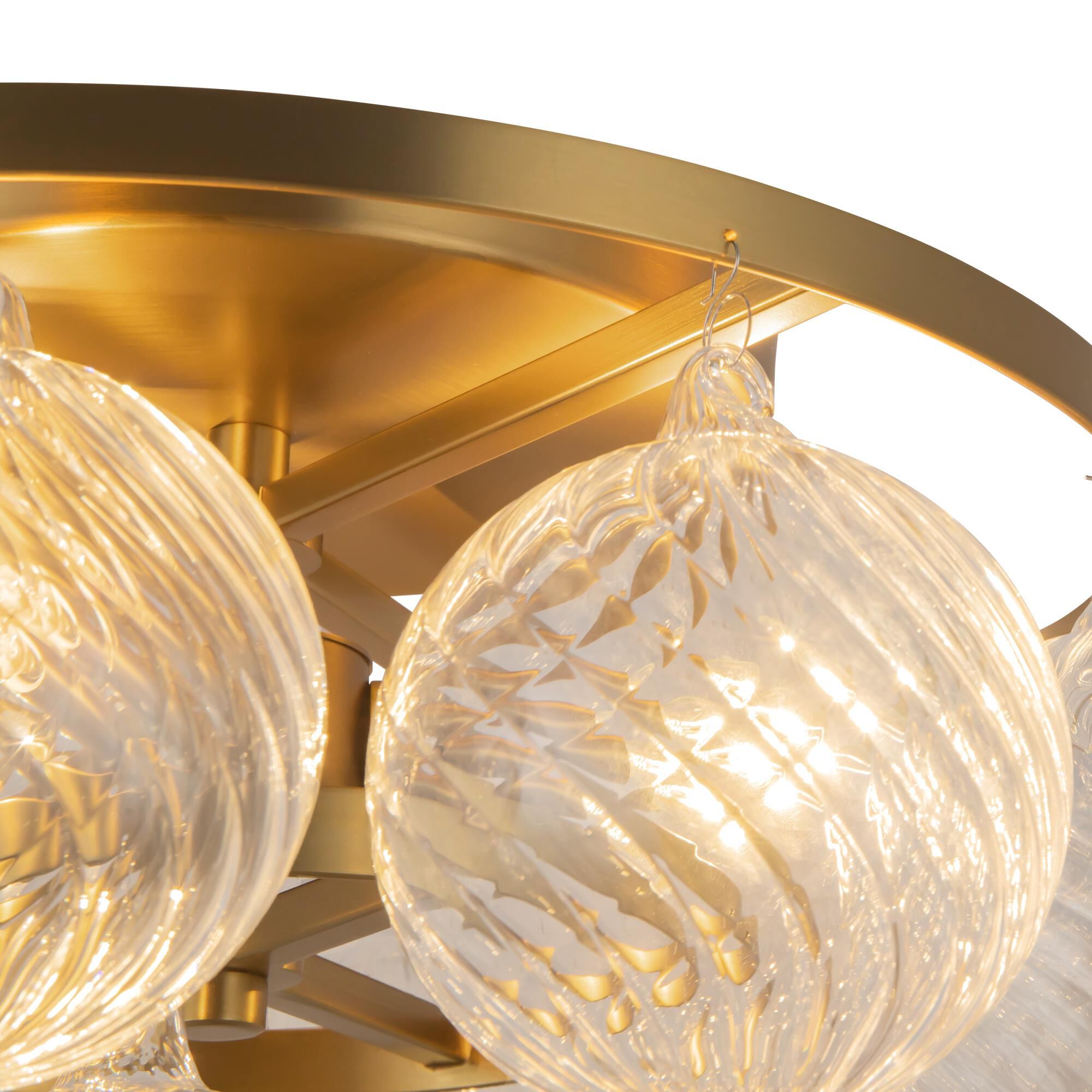 Peyton Fox Faye 18 Inch 3 Light Semi Flush Mount