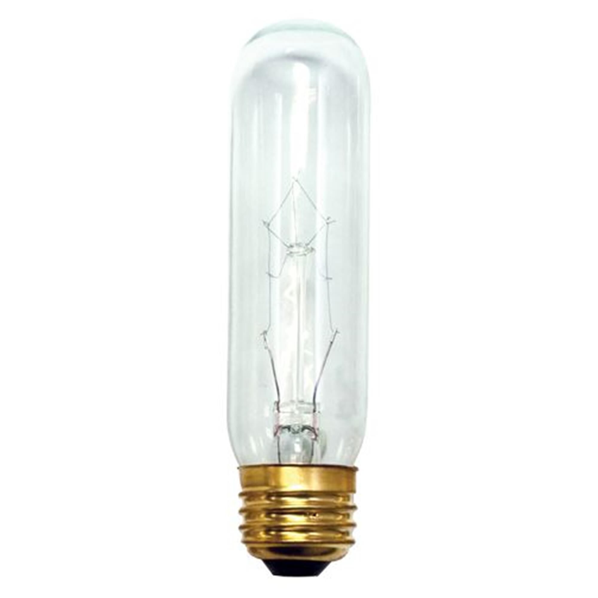 15 Watt T10 Tubular Clear E26 120 Volt