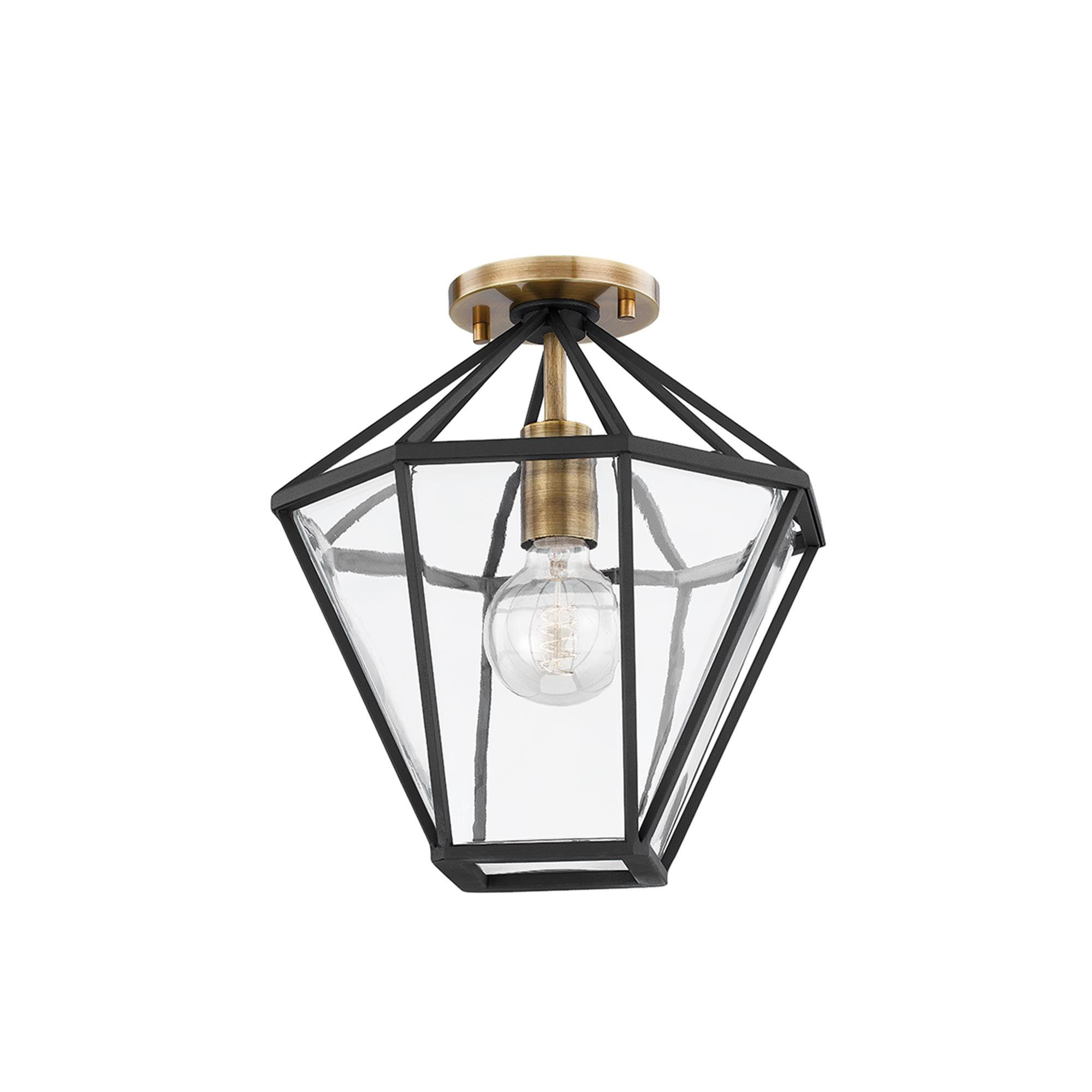 Moss 12 Inch Semi Flush Mount