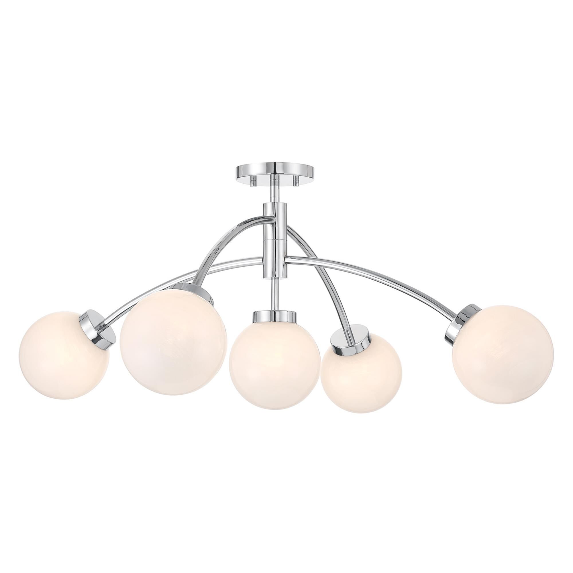 Redfield 36 Inch 5 Light Semi Flush Mount