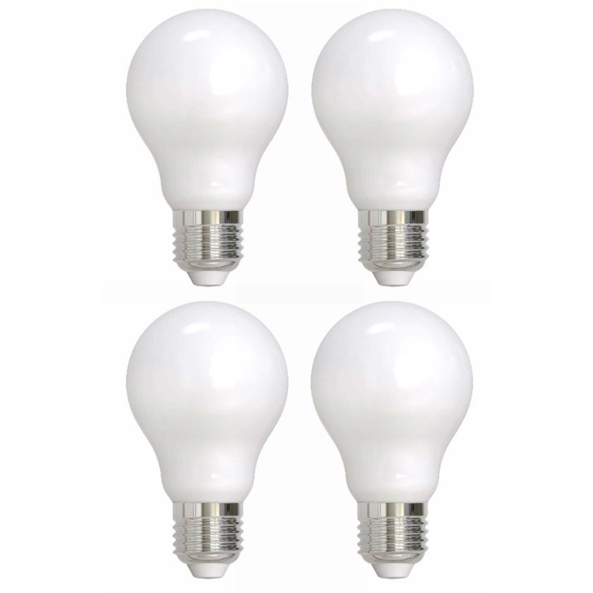 7 Watt LED A19 2700K Filament Milky E26 Dimmable (4 Pack)