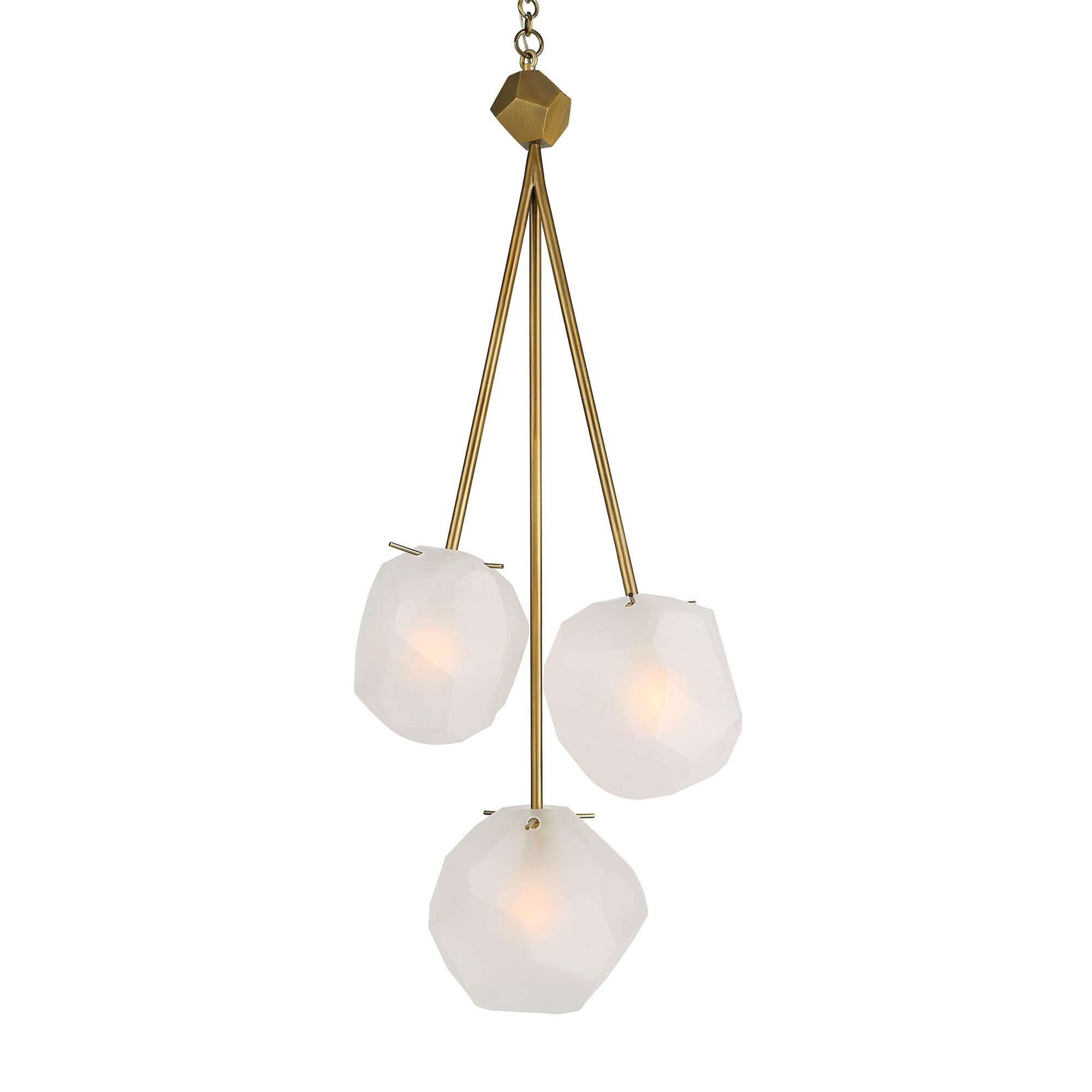 Geodesic 14 Inch 3 Light Multi Light Pendant