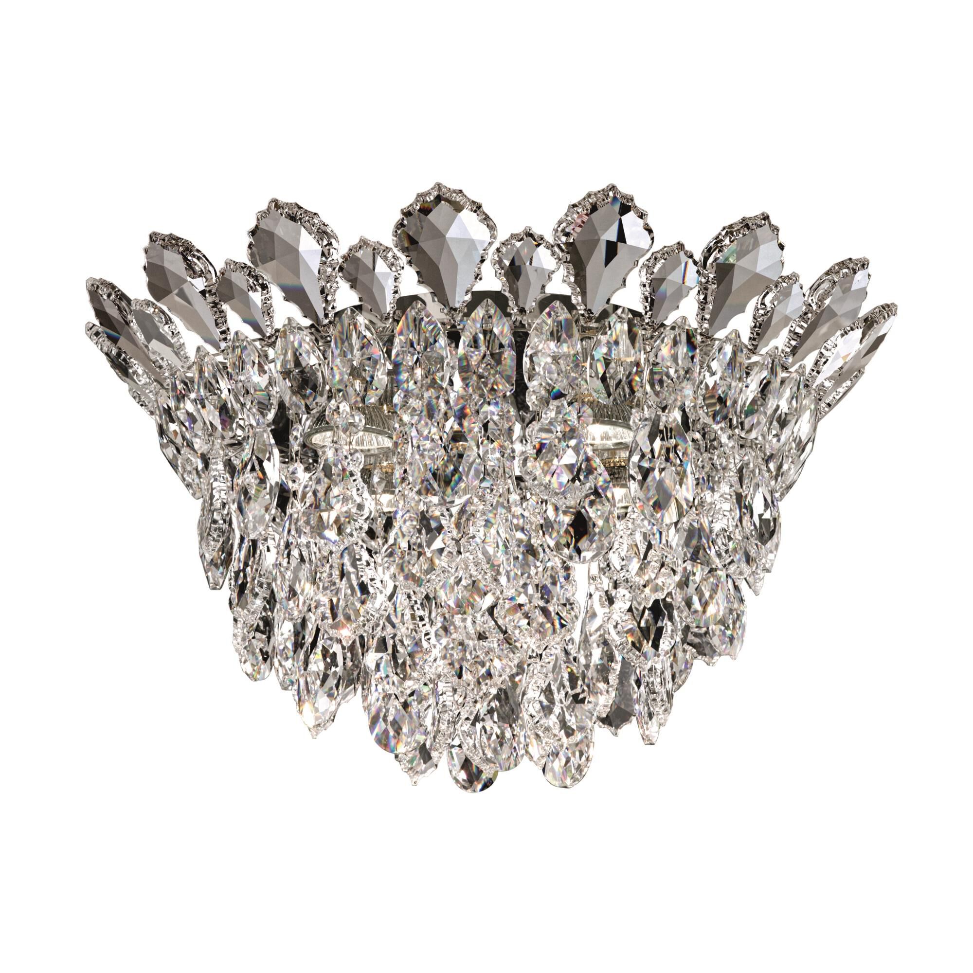 Trilliane Strands 17 Inch 4 Light Flush Mount