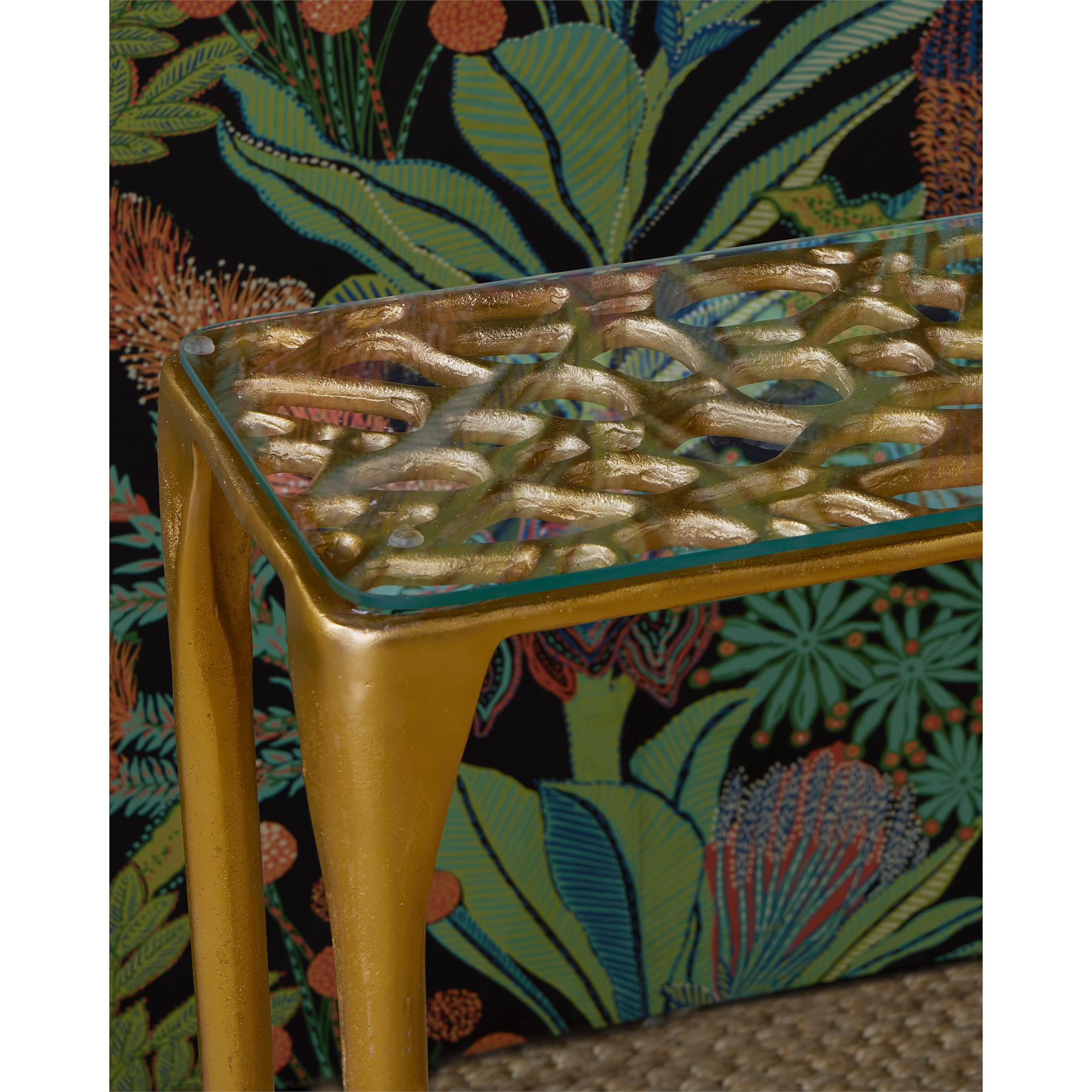 Marjorie Skouras Honeycomb 36 Inch Console Table