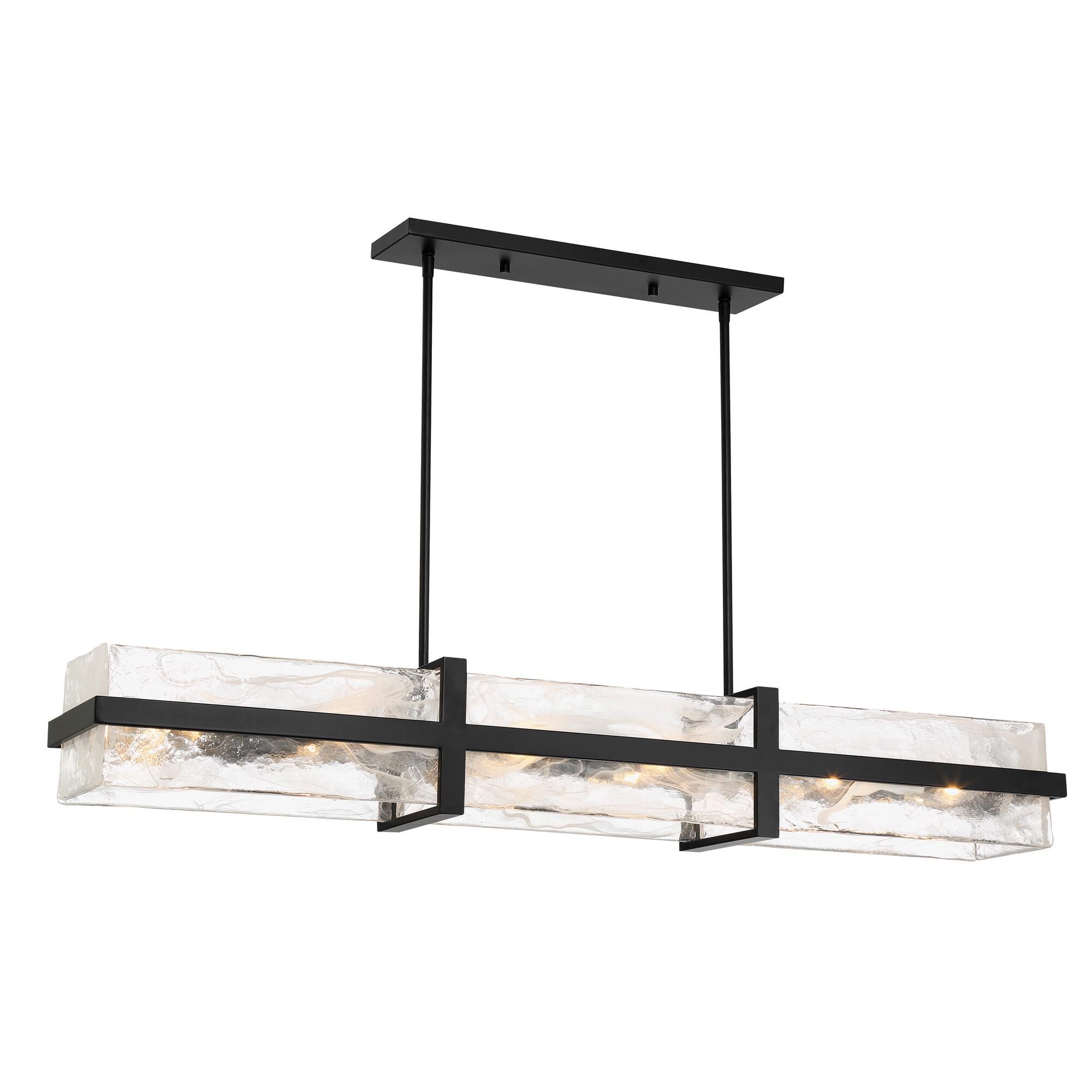 Cloud Break Medium Linear Chandelier