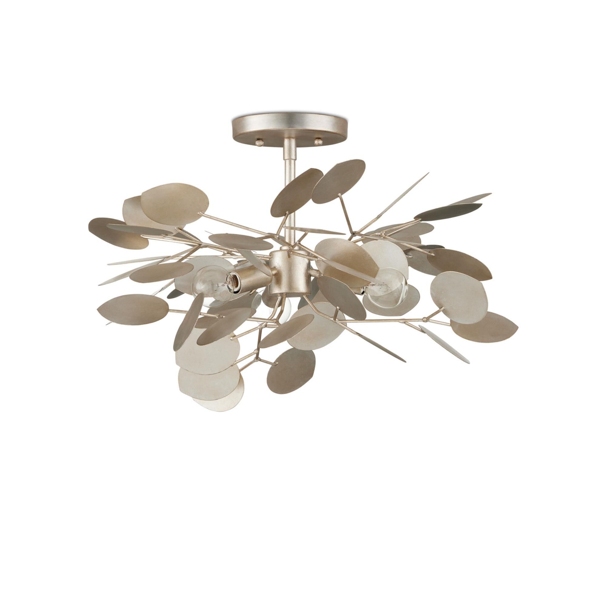 Lunaria 19 Inch 3 Light Semi Flush Mount