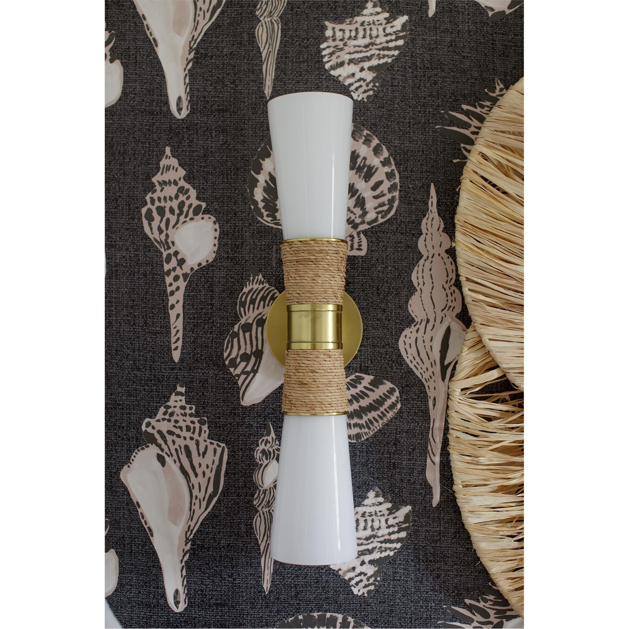 Megan Molten Mica Large 2 Light Wall Sconce