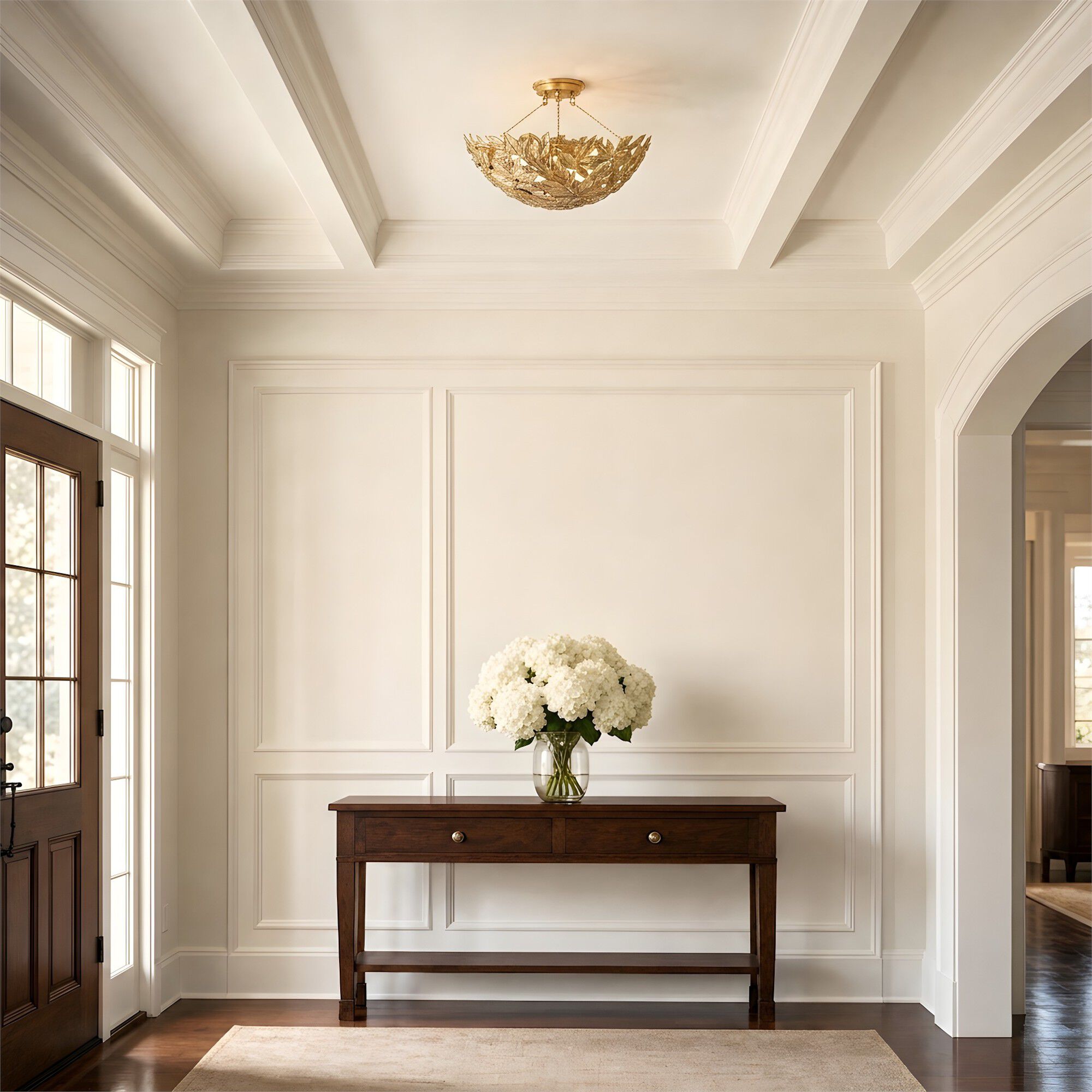Alexa Hampton Kelan 16 Inch 3 Light Semi Flush Mount