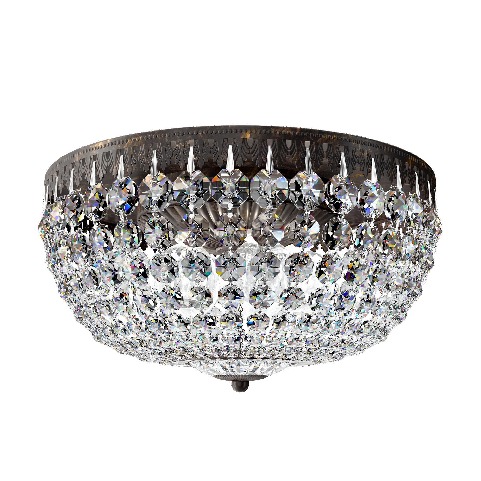 Petit Crystal 14 Inch 5 Light Flush Mount