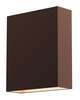 Flat Box 7 Inch 2 Light Outdoor Wall Light