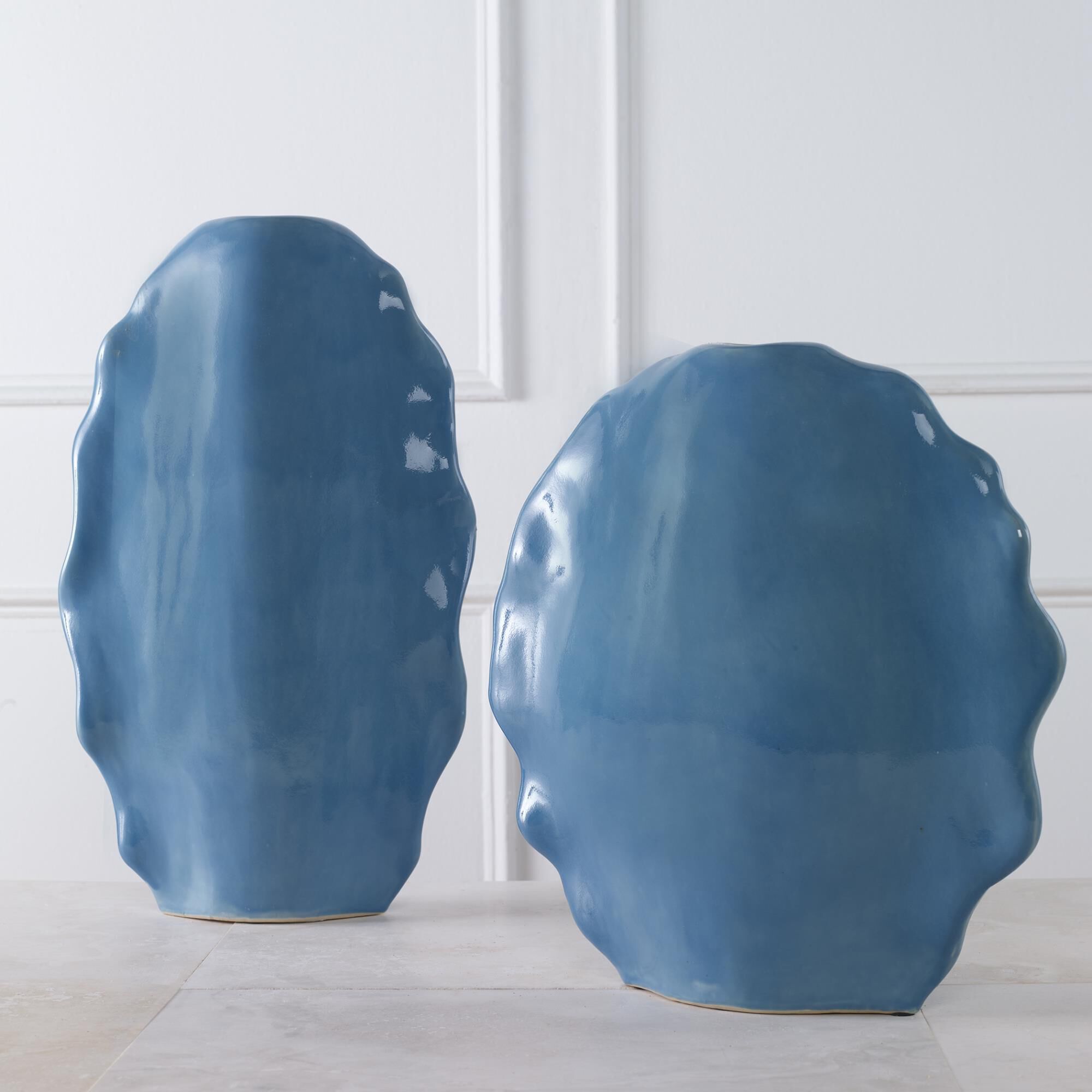 Ruffled Feathers Vase Set of 2
