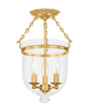 Hampton 10 Inch 3 Light Semi Flush Mount