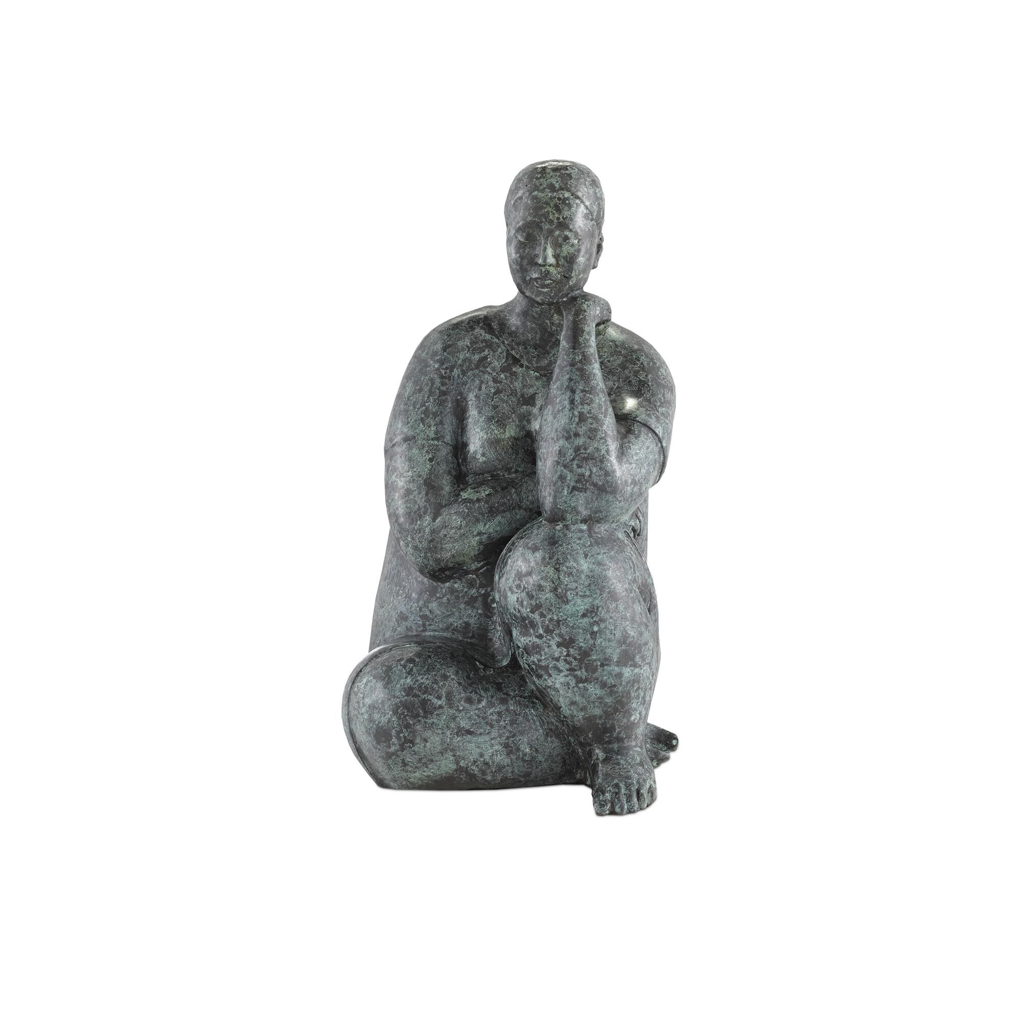 Lady Meditating Figurine