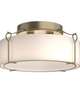Bow 20 Inch 4 Light Semi Flush Mount