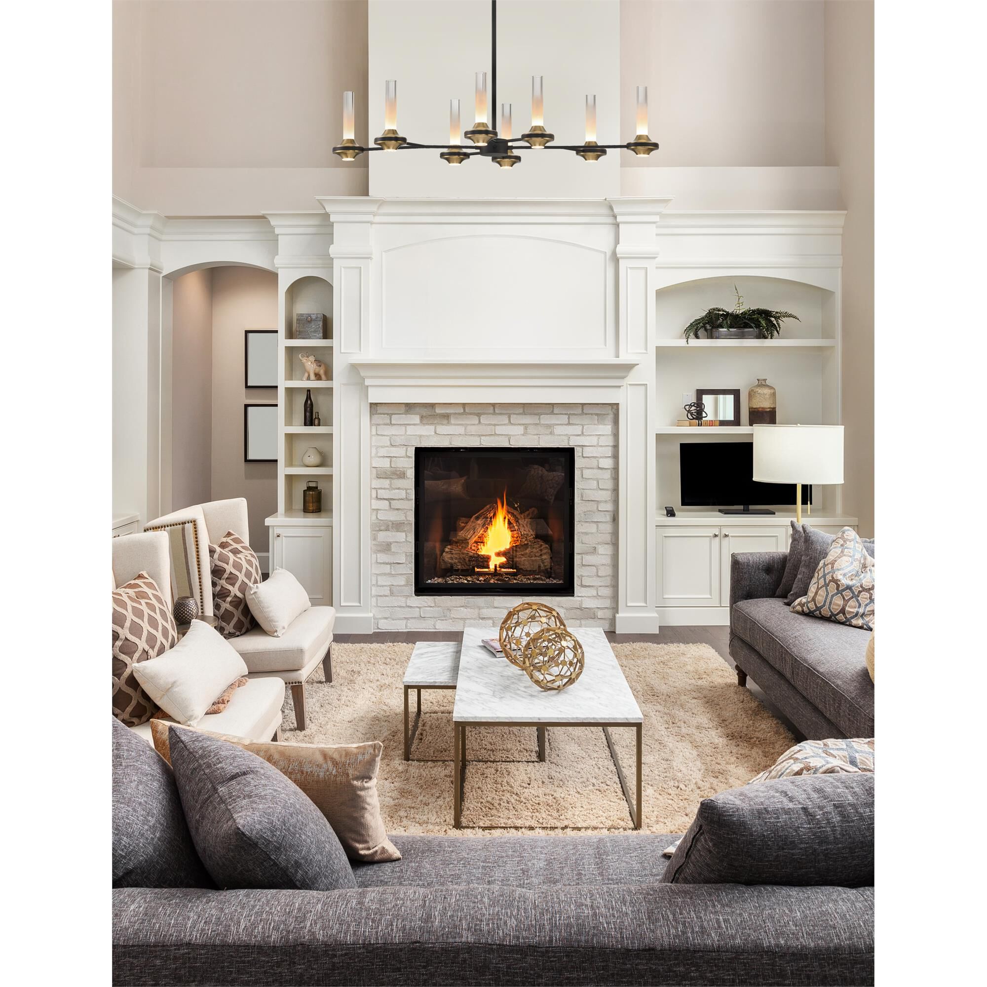 Torcia 36 Inch Chandelier
