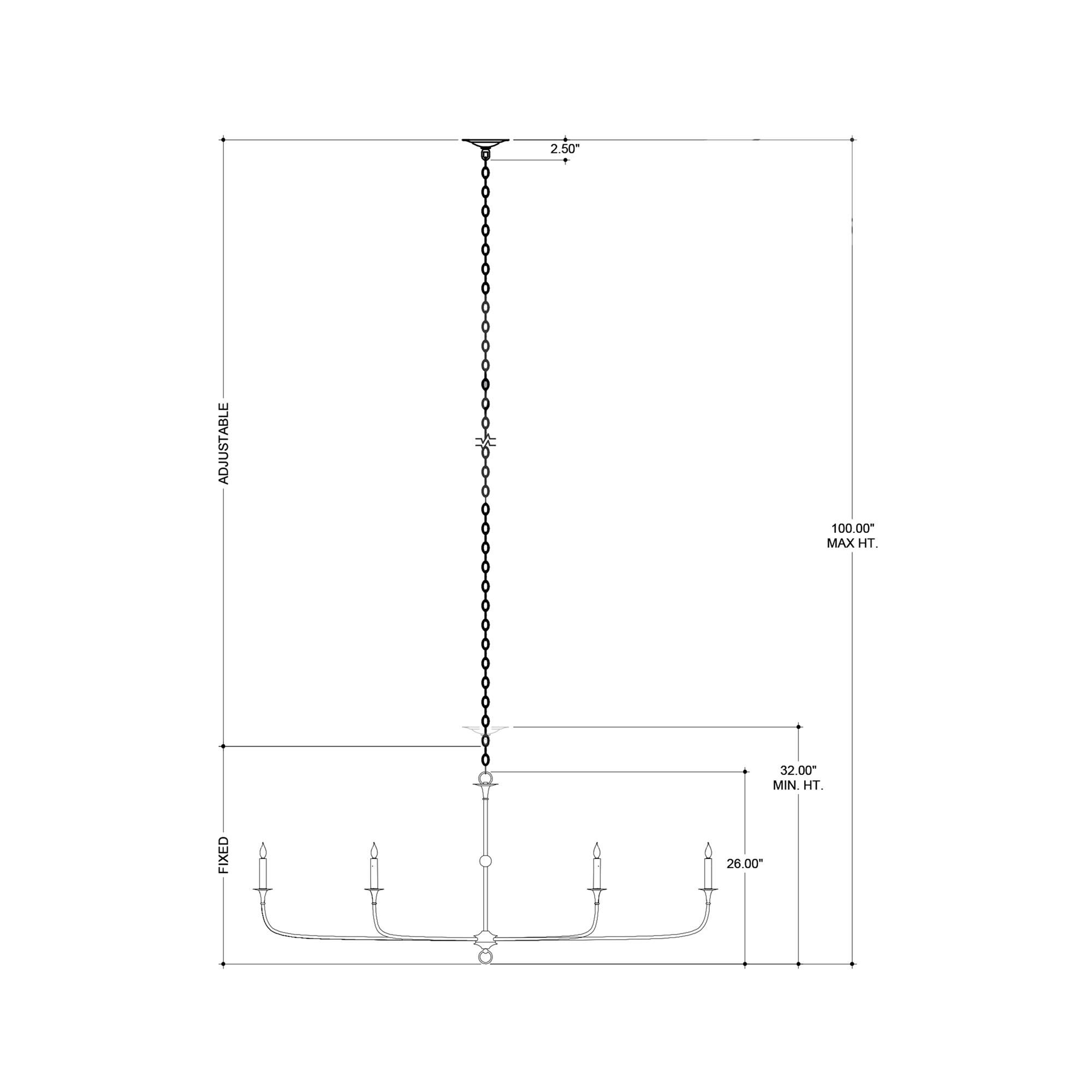 Nottaway 61 Inch Chandelier