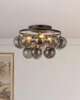 Peyton Fox Faye 18 Inch 3 Light Semi Flush Mount