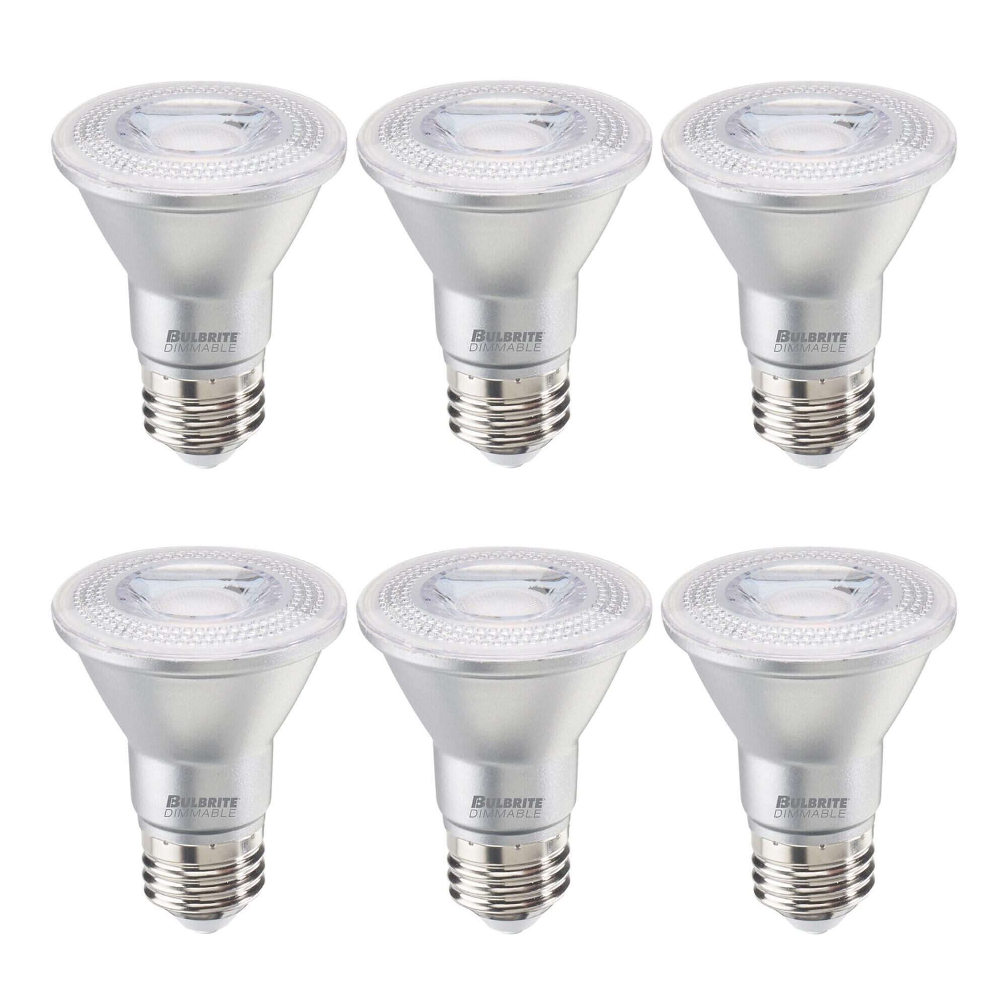 6.5 Watt LED PAR20 3000K 90CRI N.flood Wet Dimmable (6 Pack)