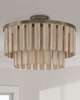 Jada 20 Inch Semi Flush Mount