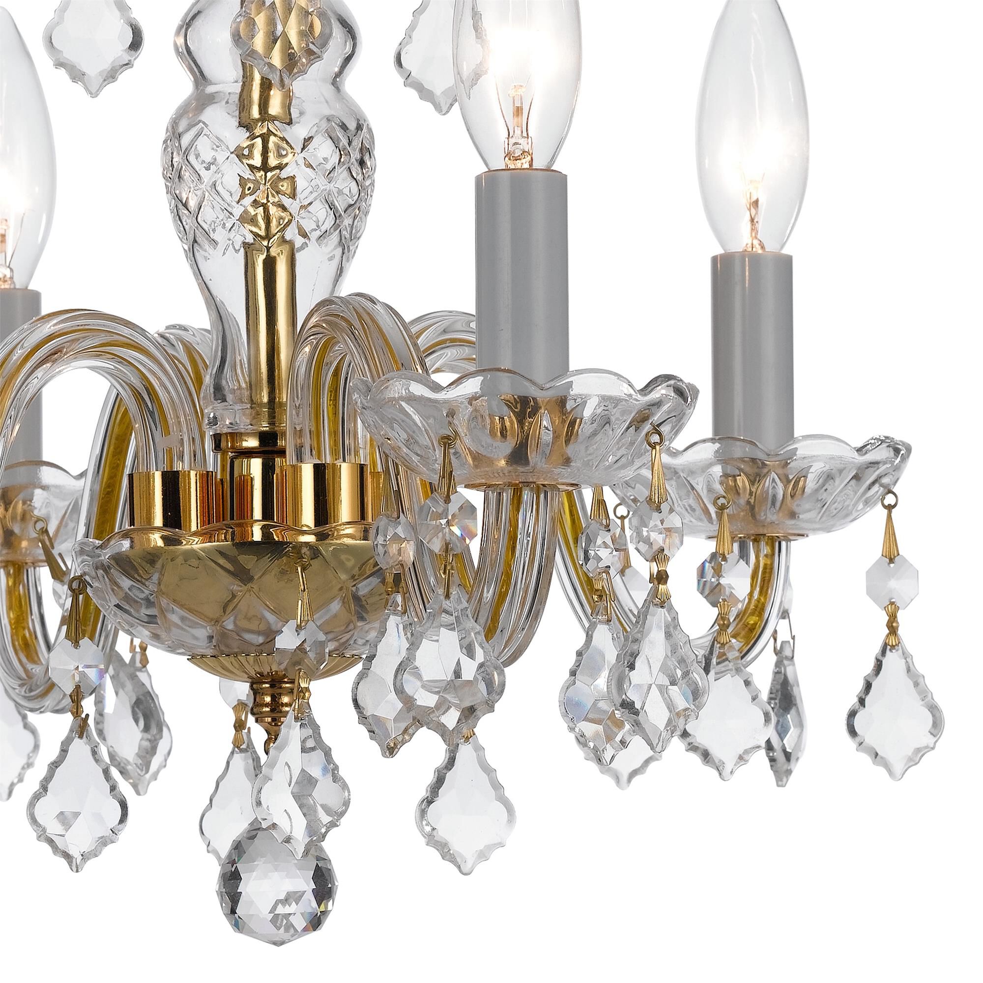 Traditional Crystal 15 Inch Chandelier
