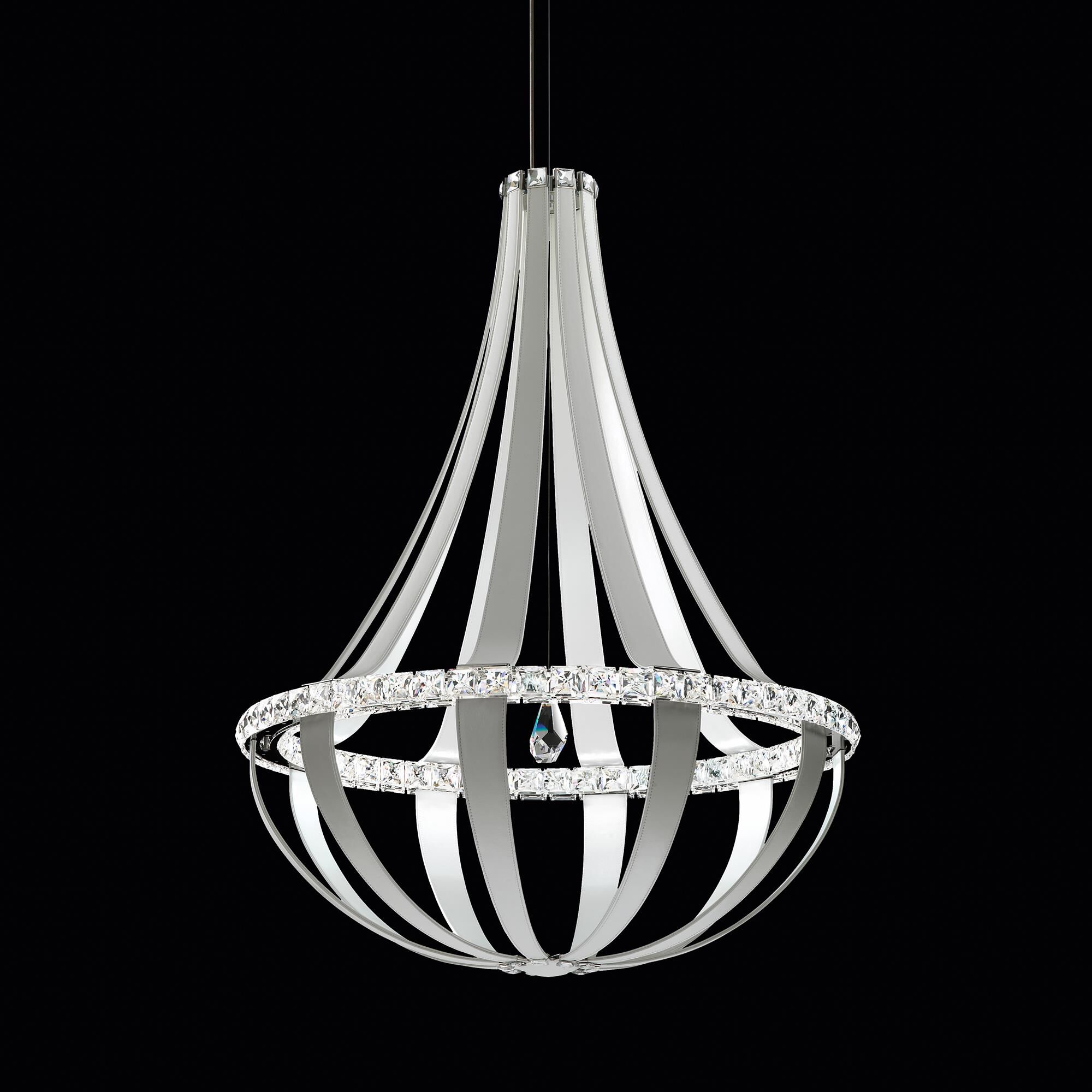 Crystal Empire 34 Inch Chandelier