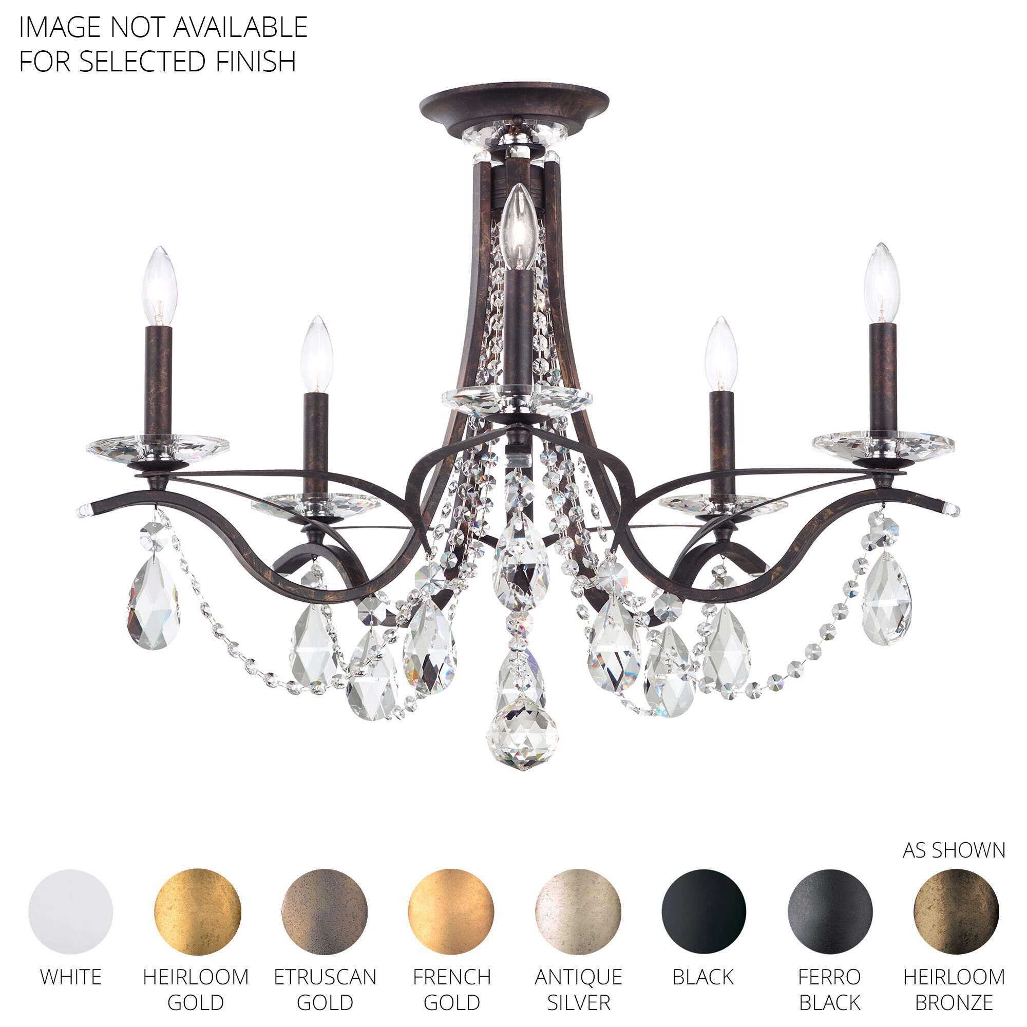 Vesca 29 Inch 5 Light Semi Flush Mount