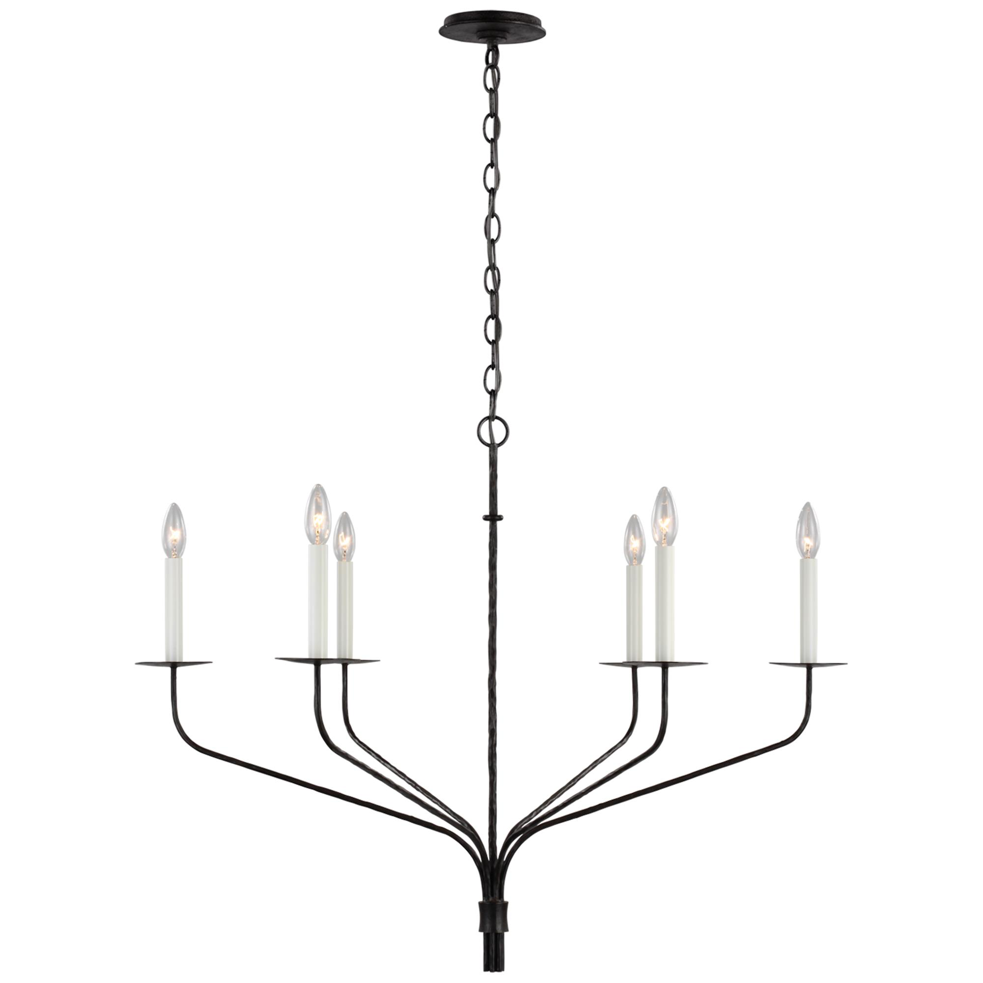 Ian K. Fowler Belfair 36 Inch 6 Light Chandelier