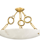 Yadira 26 Inch 6 Light Semi Flush Mount