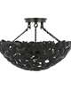 Alexa Hampton Kelan 16 Inch 3 Light Semi Flush Mount