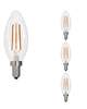 6 Watt LED B11 2700K Filament E12 Clear (4 Pack)