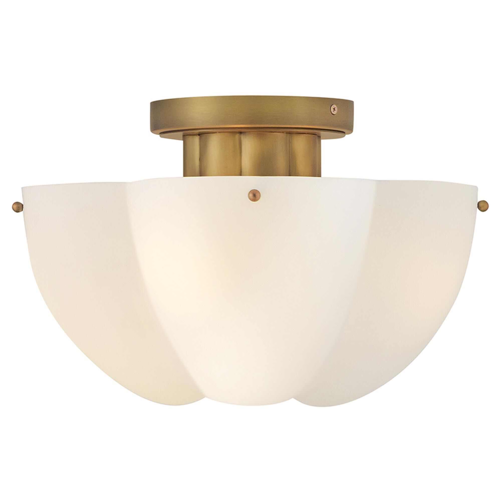 Becca 14 Inch 4 Light Semi Flush Mount