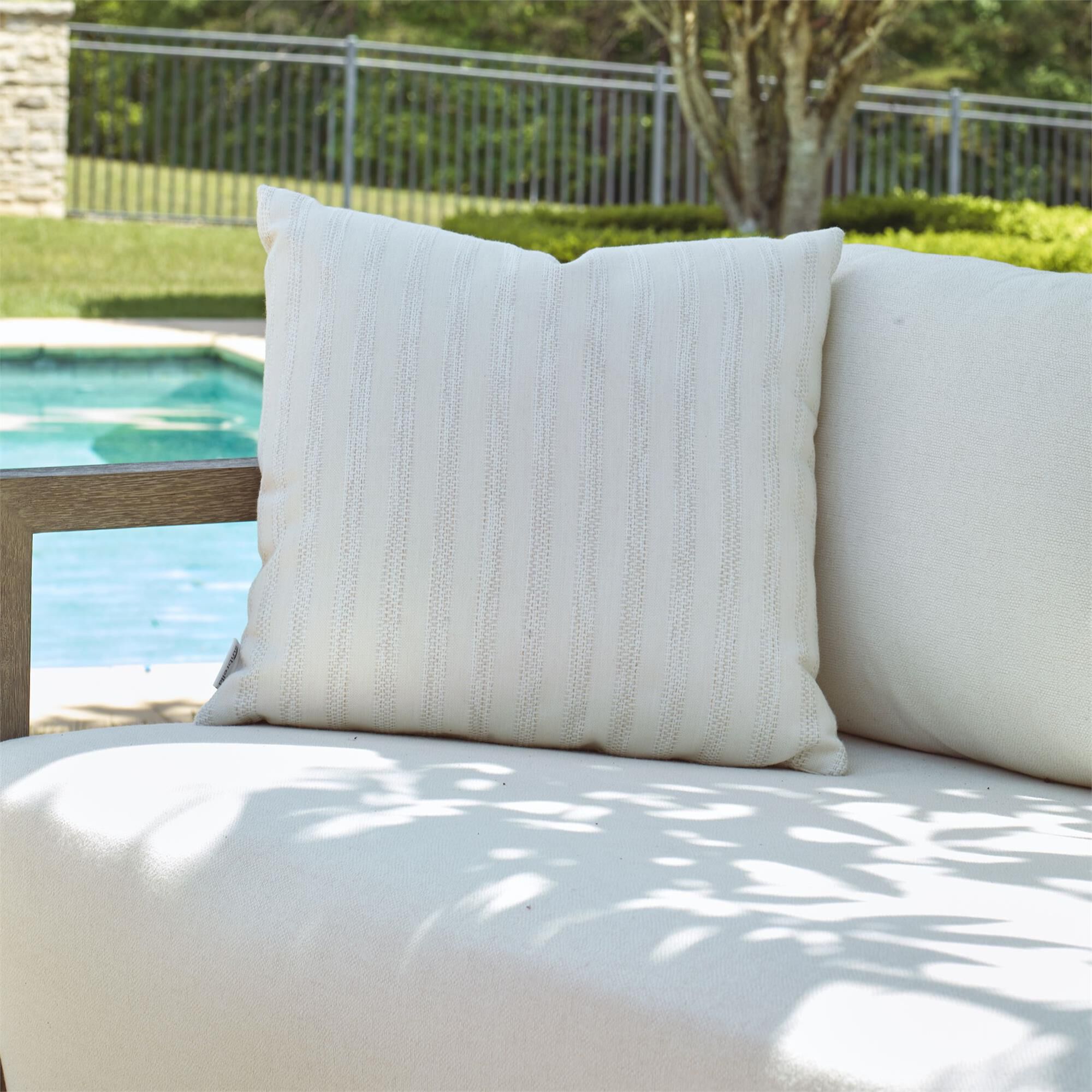 Basket Stripe Small Decorative Pillow