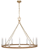 Chapman & Myers Darlana Wrapped 50 Inch Chandelier