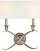 Chapman & Myers Cross Bouillotte Medium 2 Light Wall Sconce