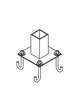 Outdoor Pier Mount Adapter