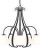 Sweeping 24 Inch Chandelier