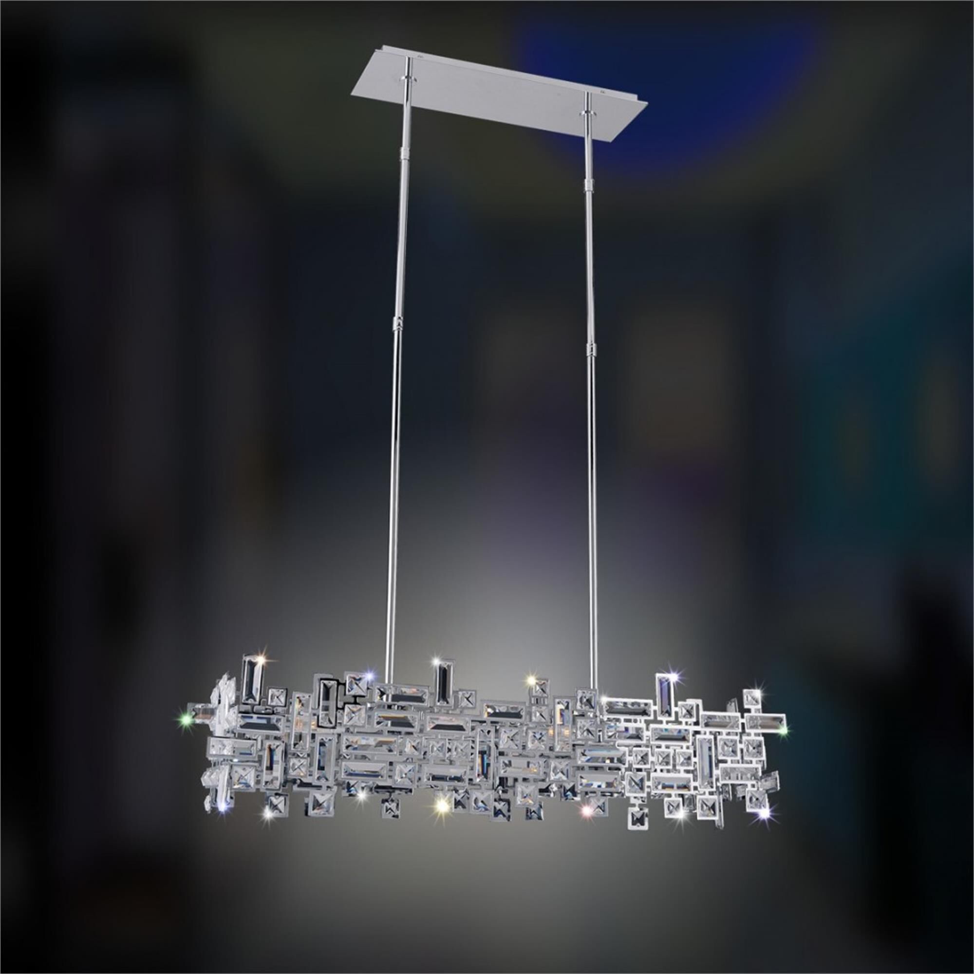 Vermeer Small Linear Chandelier