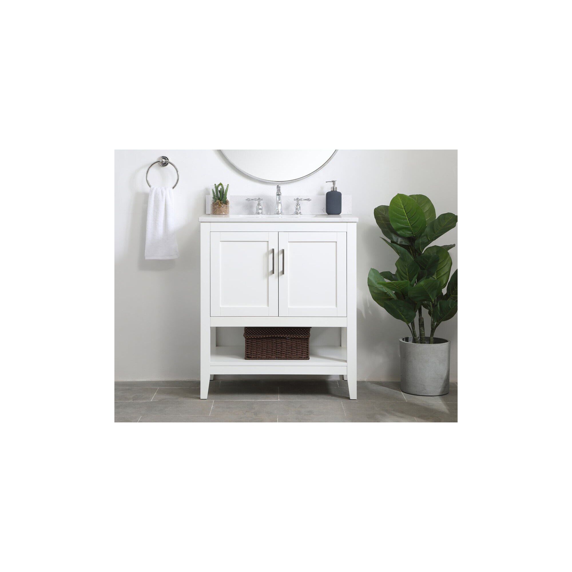 Aubrey 30 Inch Bath Vanity Cabinet