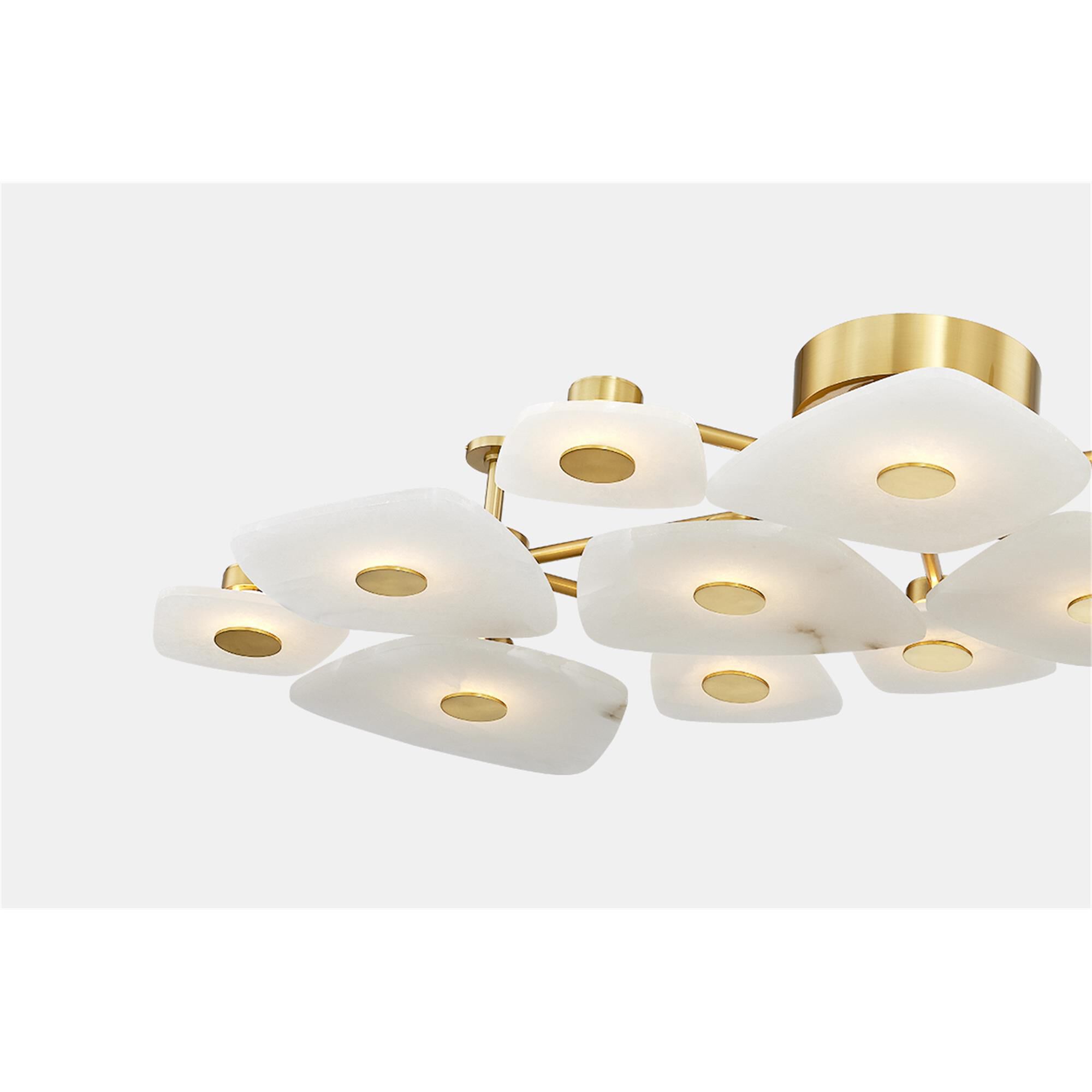 Holmdel 54 Inch 12 Light Semi Flush Mount