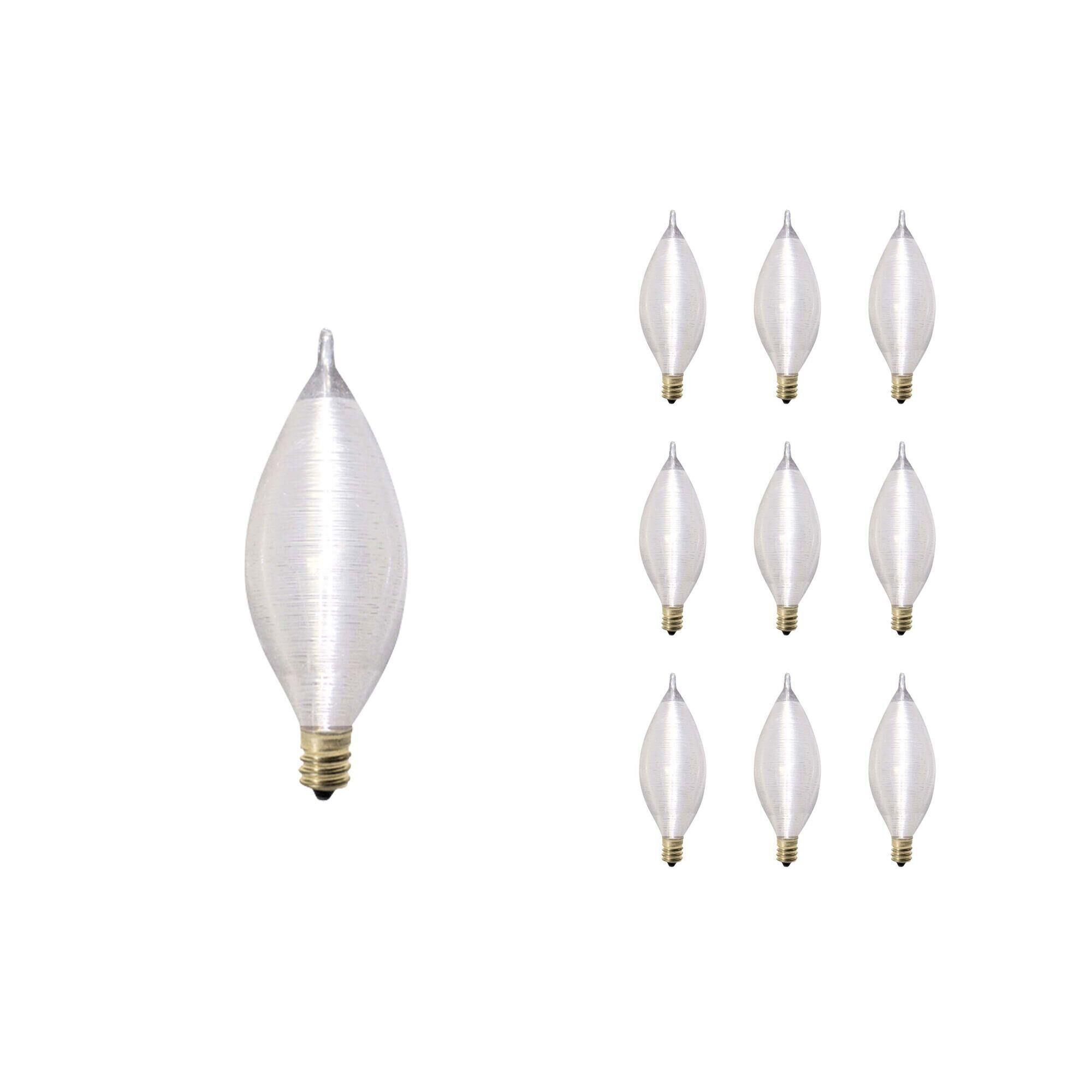 40 Watt C11 Spunlite Satin E12 130 Volt (10 Pack)