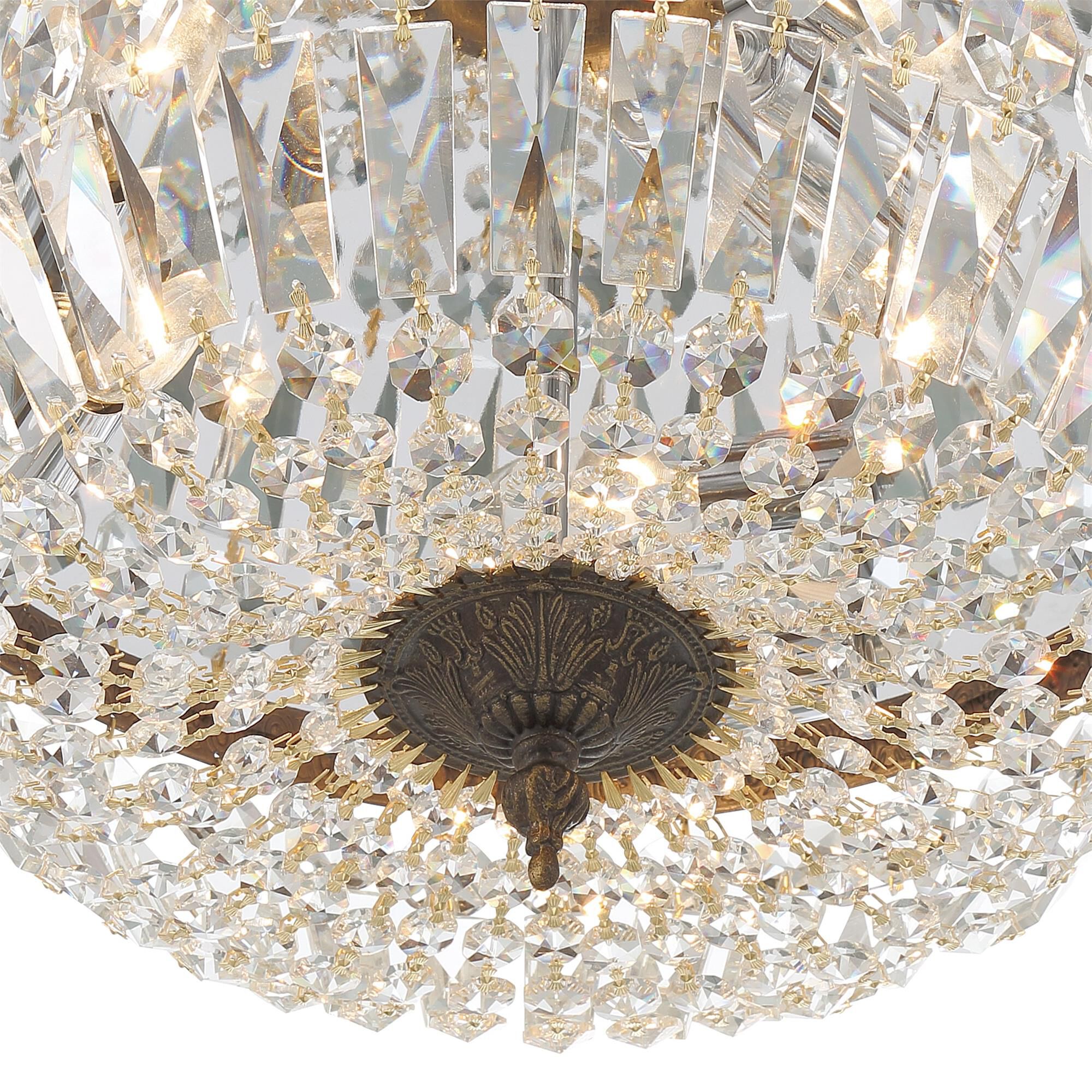 Ceiling 16 Inch 3 Light Semi Flush Mount