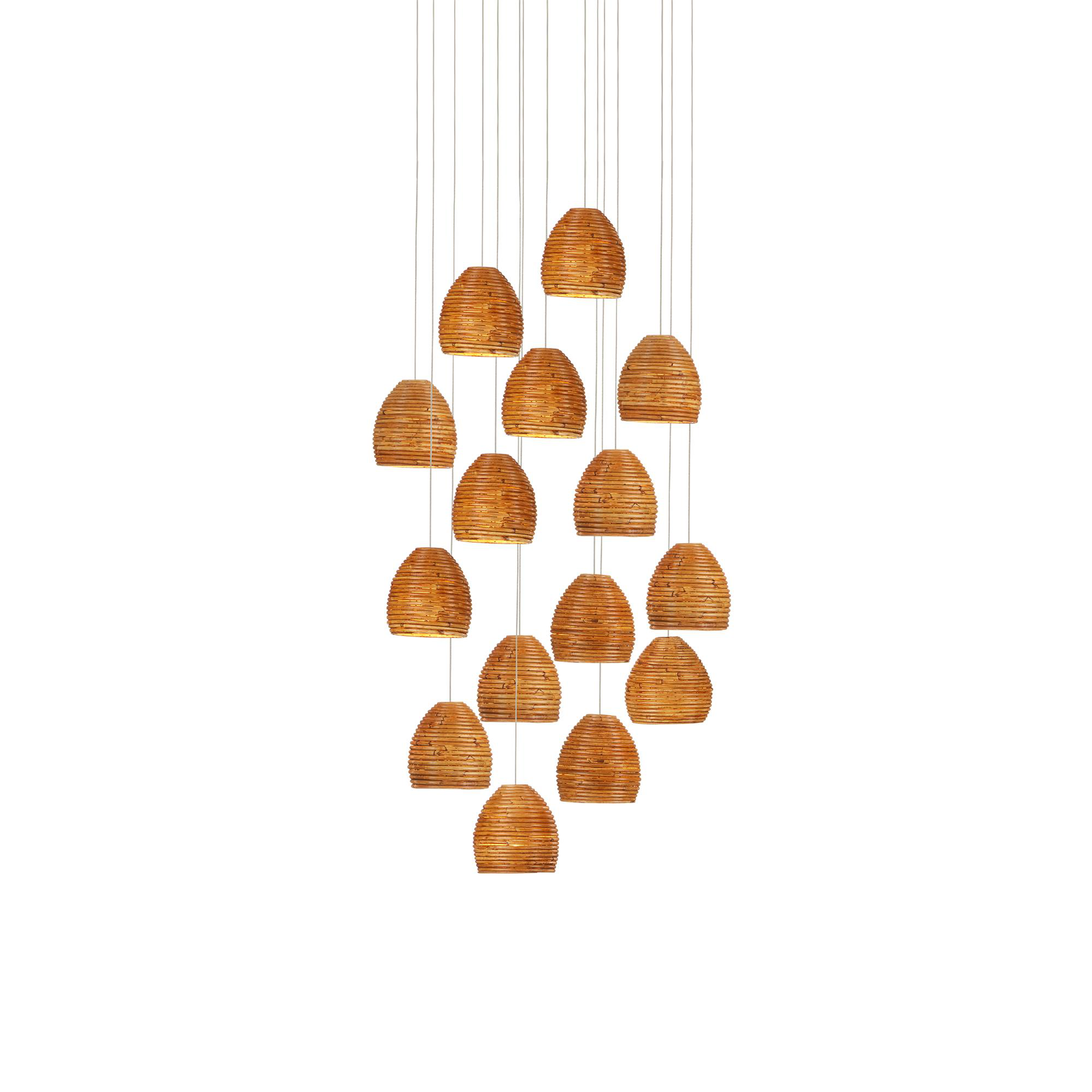 Beehive 25 Inch 15 Light Multi Light Pendant