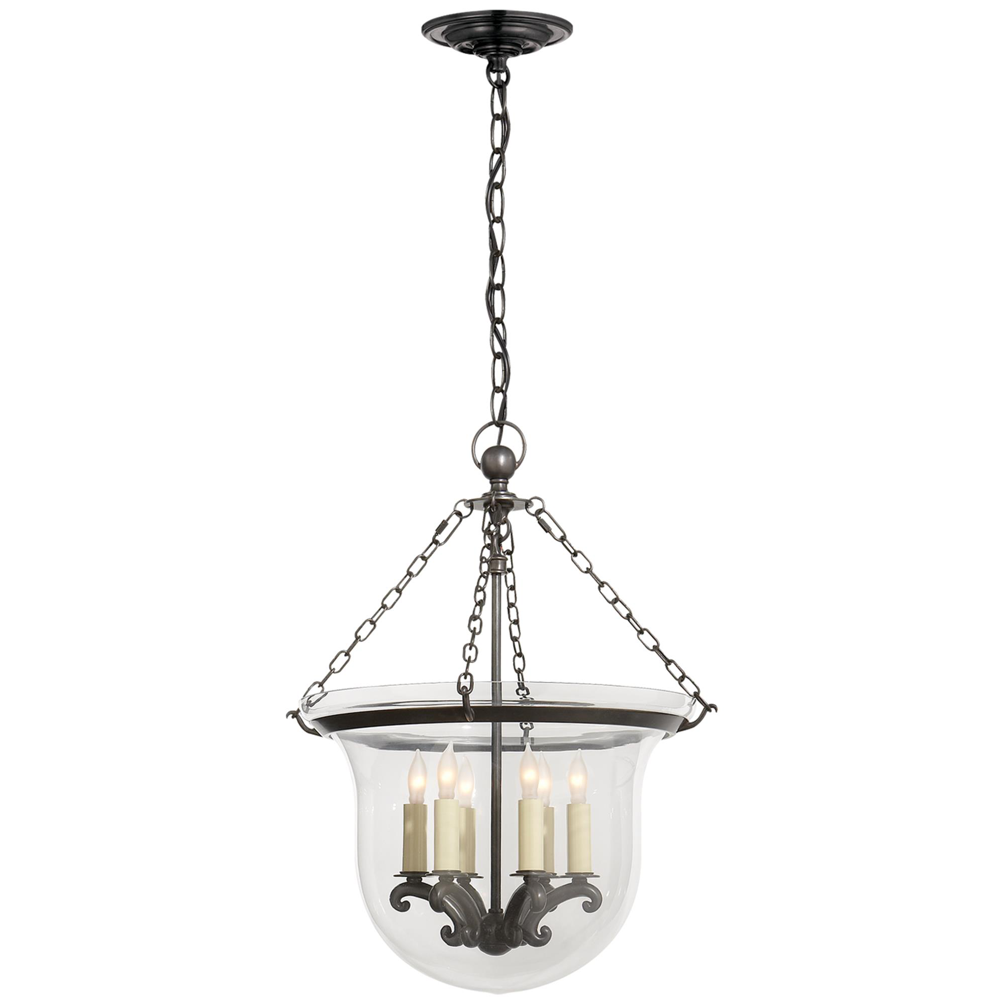 Chapman & Myers Country Bell Jar Small Lantern Pendant