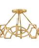 Leona 22 Inch 4 Light Semi Flush Mount