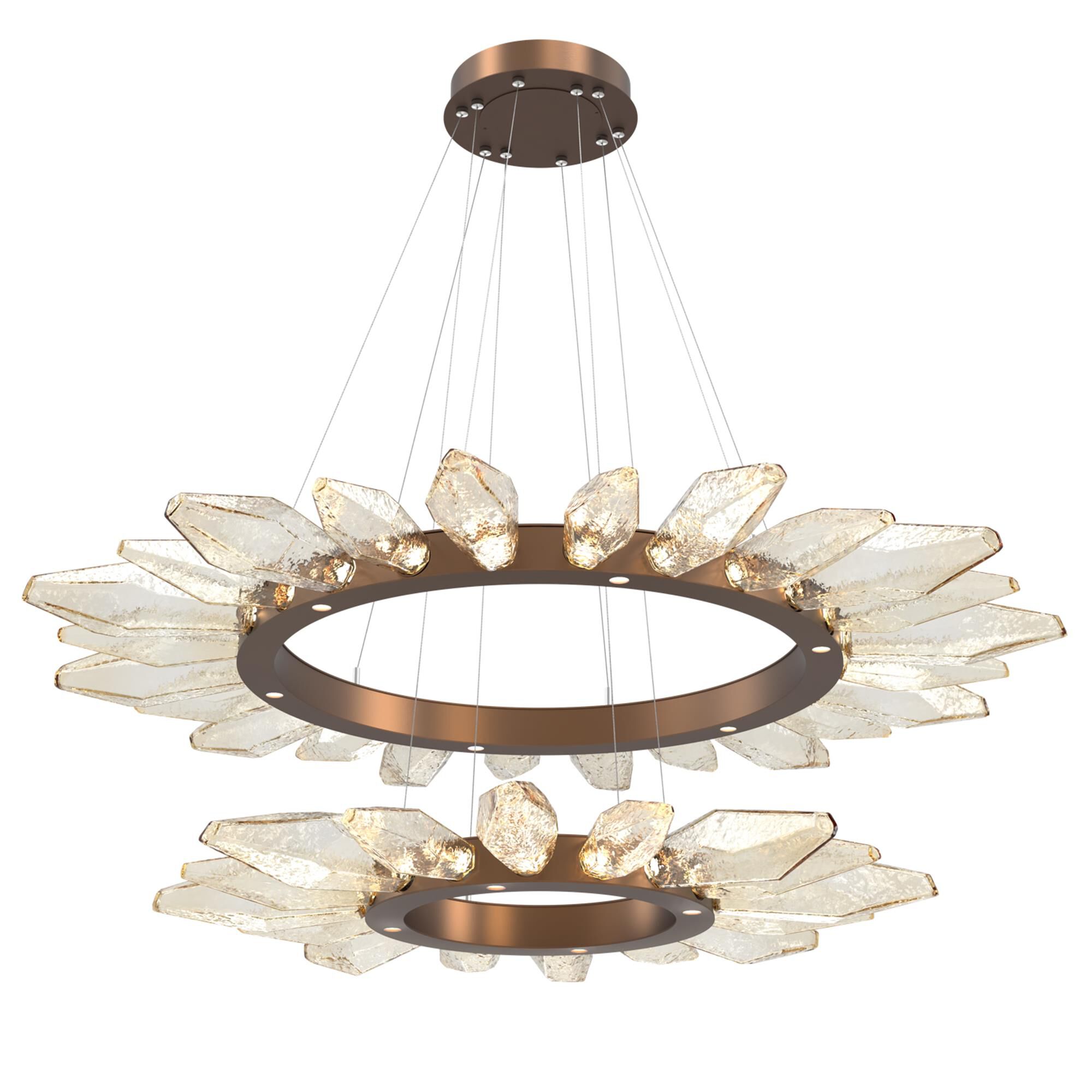 Rock Crystal 42 Inch 50 Light Chandelier