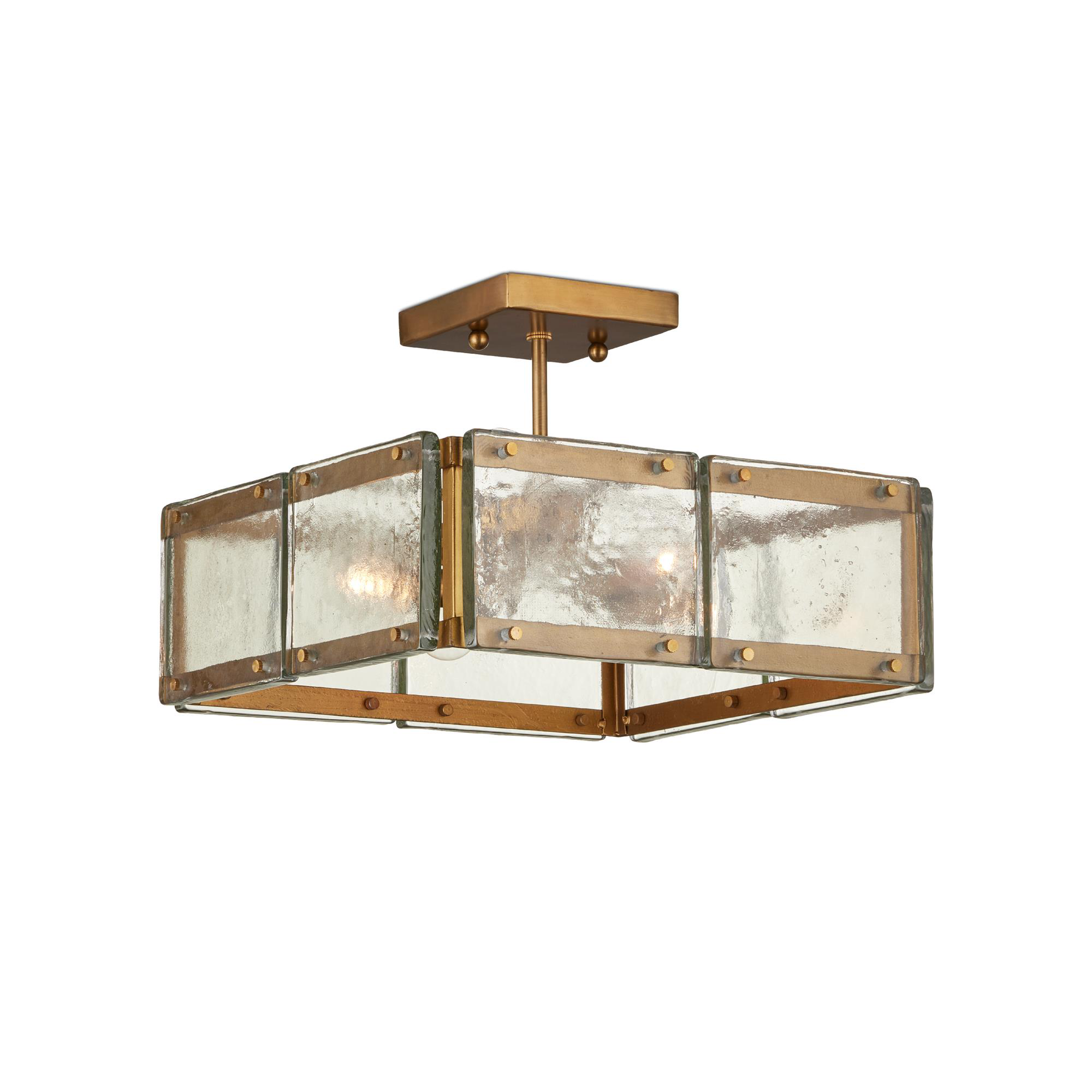 Countervail 18 Inch 4 Light Semi Flush Mount